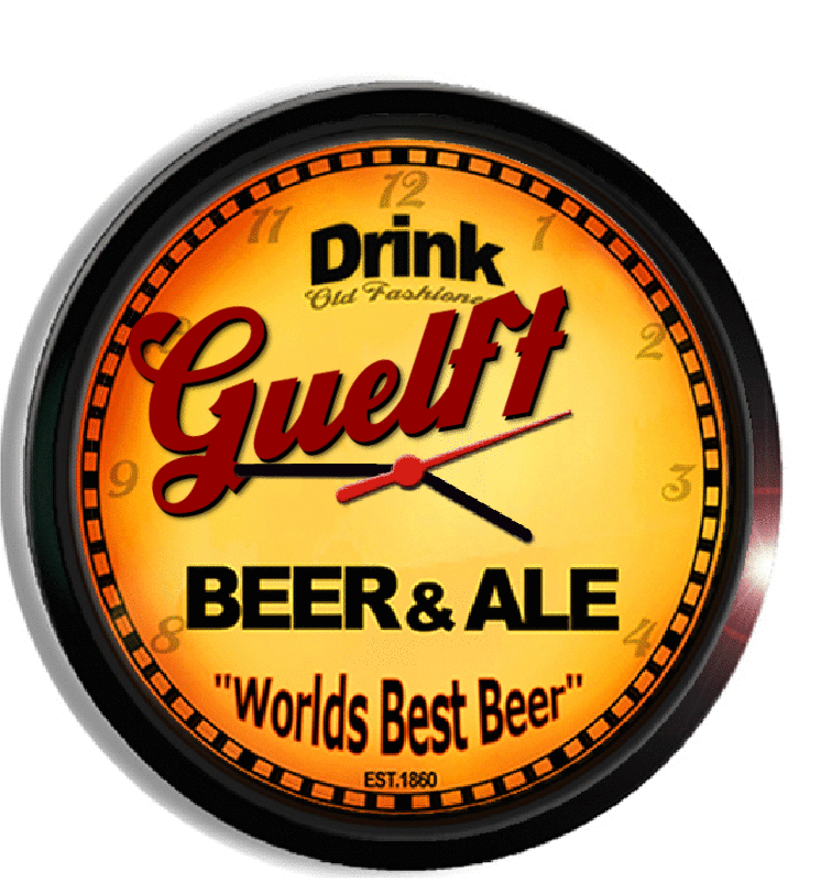 Personalized guelff beer clock