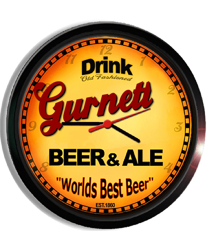 Personalized gurnett beer clock