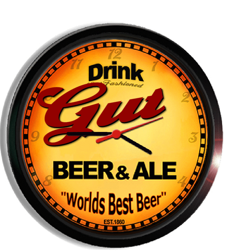 Personalized gut beer clock