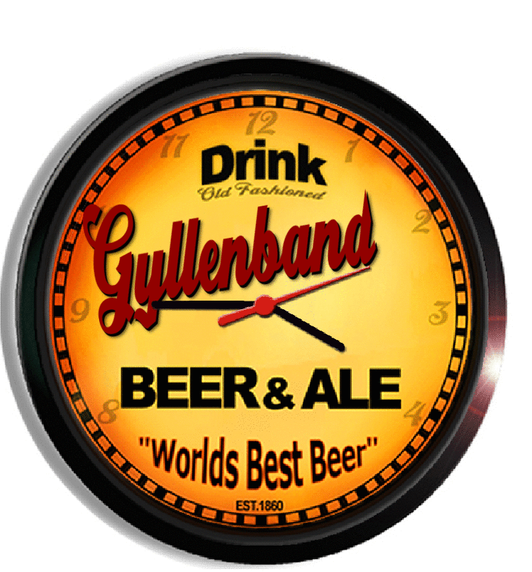 Personalized gyllenband beer clock