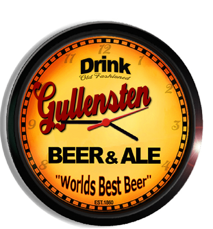 Personalized gyllensten beer clock