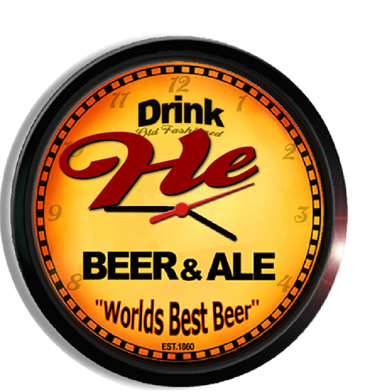 Personalized he beer clock