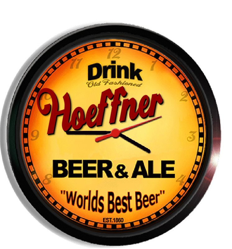 Personalized hoeffner beer clock