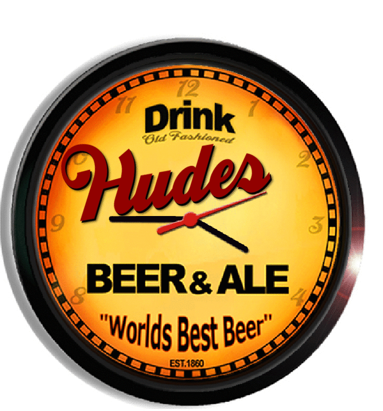 Personalized hudes beer clock