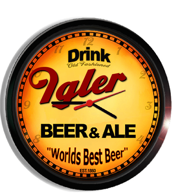 Personalized igler beer clock