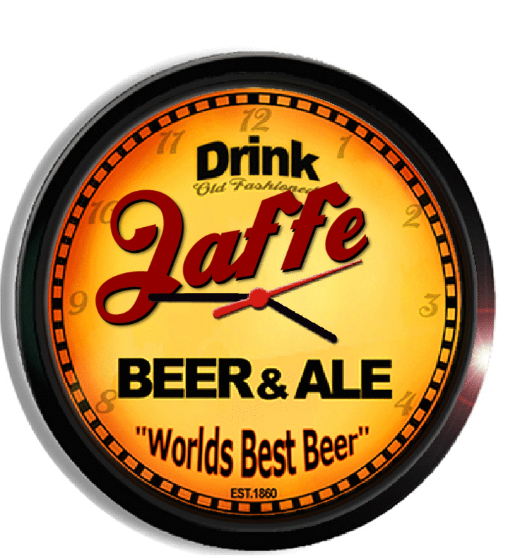 Personalized jaffe beer clock