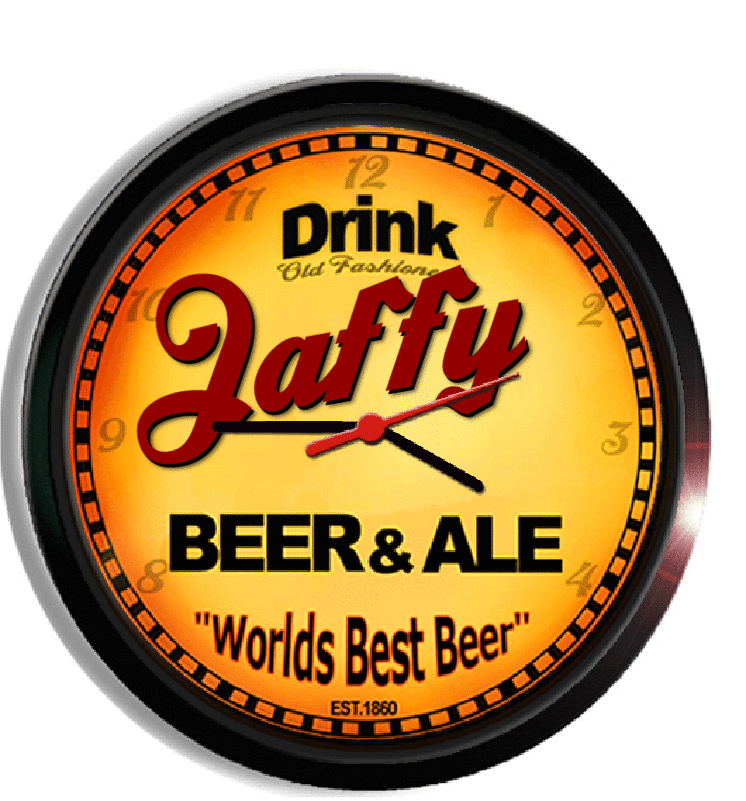 Personalized jaffy beer clock