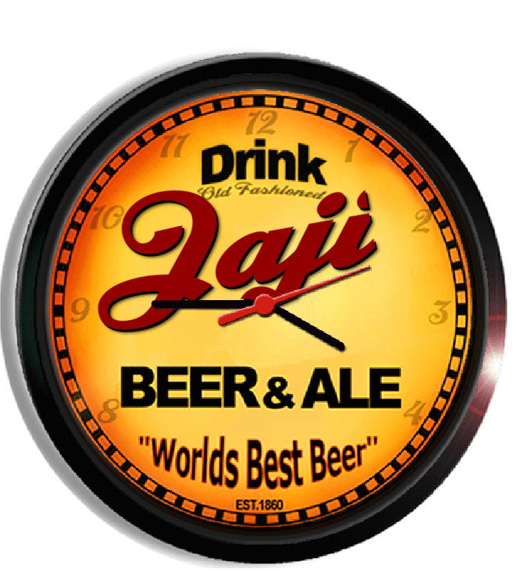 Personalized jaji beer clock