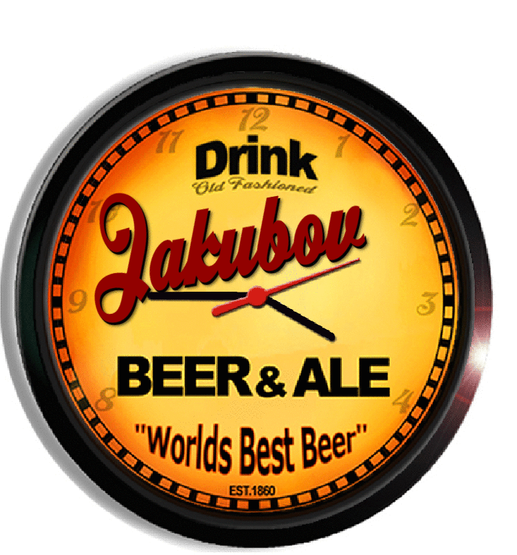 Personalized jakubov beer clock