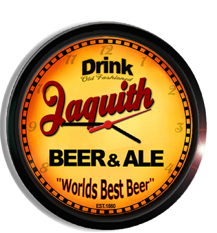 Personalized jaquith beer clock
