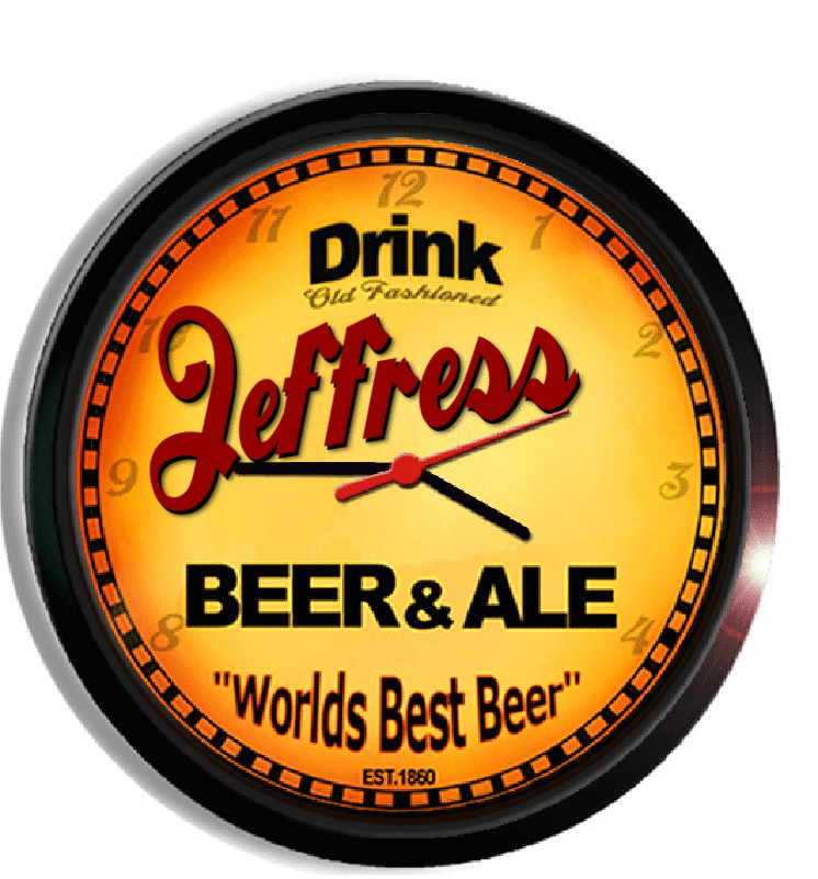 Personalized jeffress beer clock