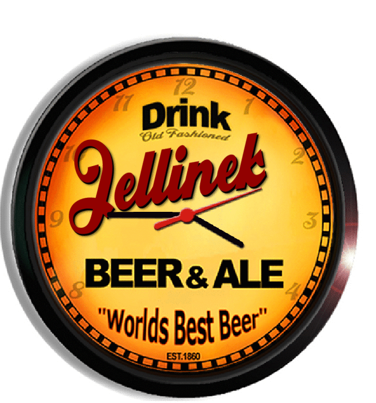 Personalized jellinek beer clock