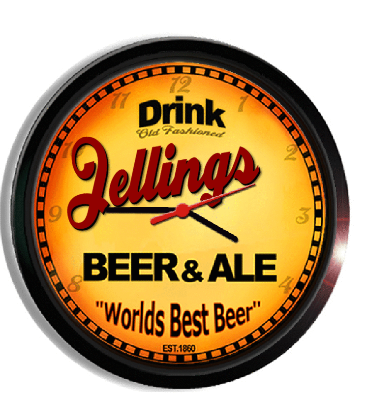 Personalized jellings beer clock