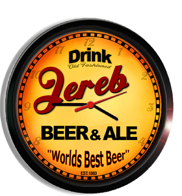 Personalized jereb beer clock