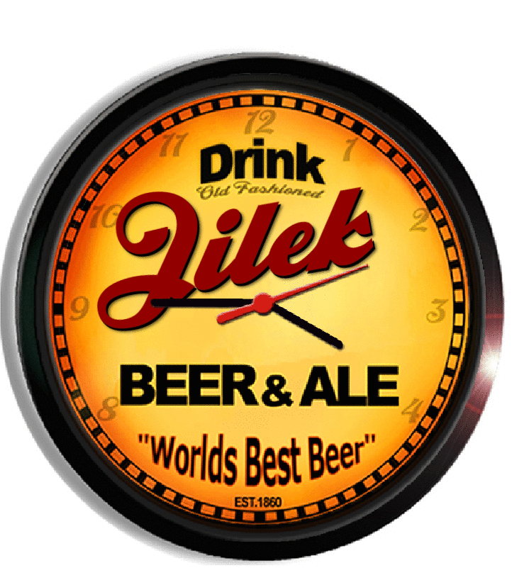 Personalized jilek beer clock