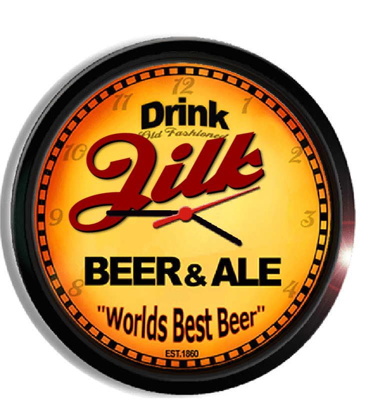 Personalized jilk beer clock