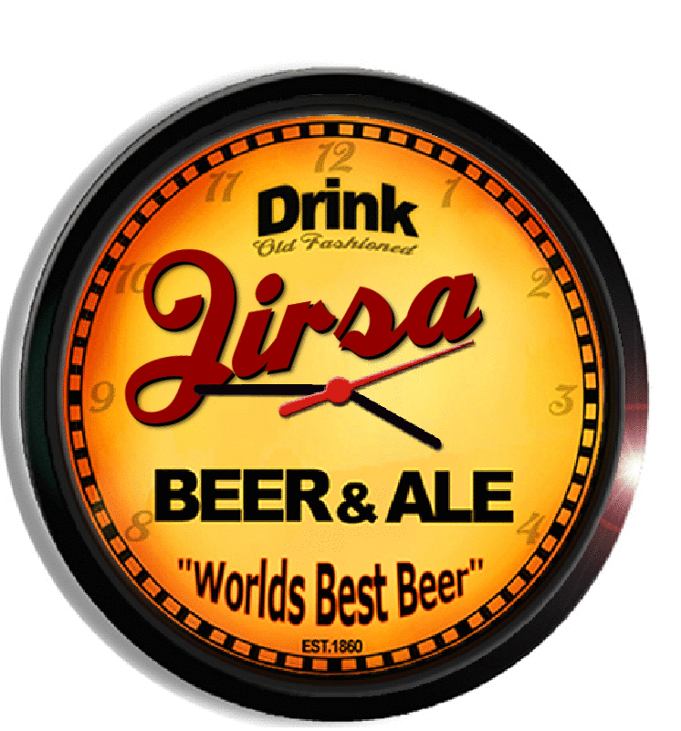 Personalized jirsa beer clock