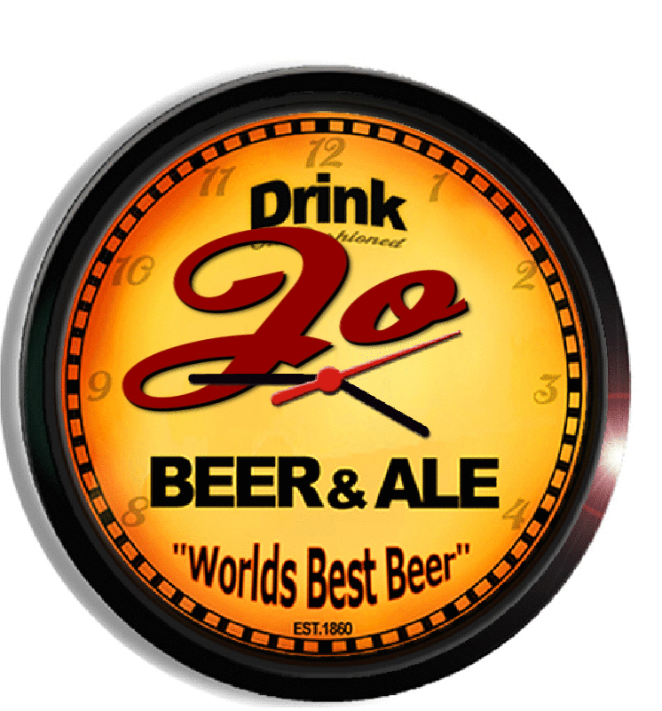Personalized jo beer clock