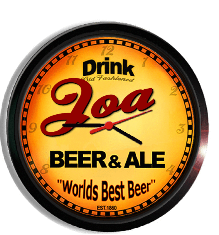 Personalized joa beer clock