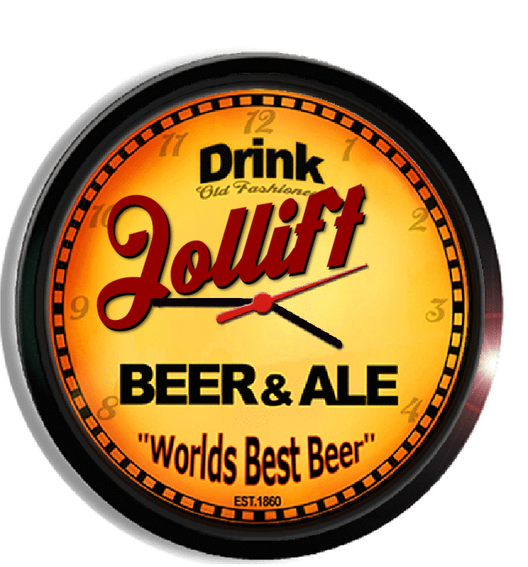 Personalized jolliff beer clock
