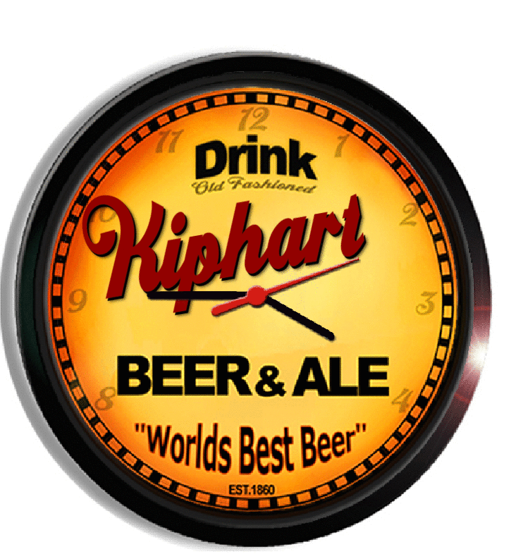 Personalized kiphart beer clock