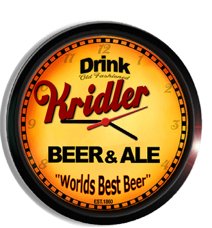 Personalized kridler beer clock
