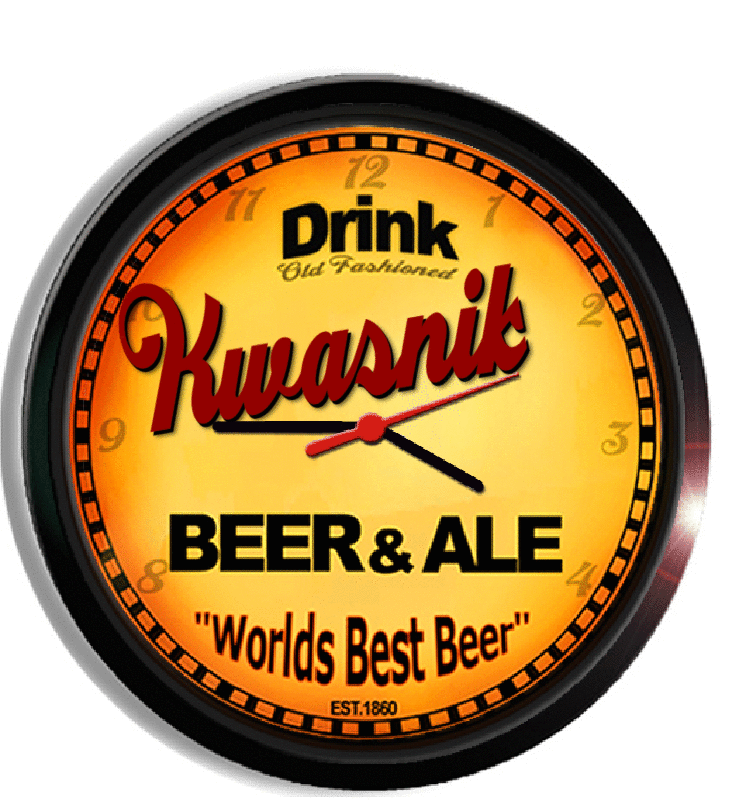 Personalized kwasnik beer clock