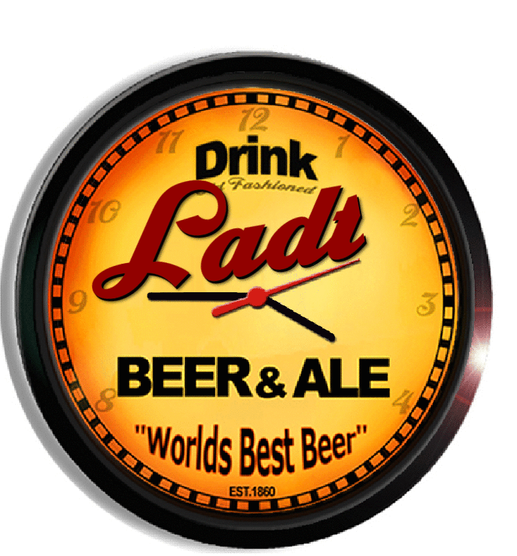 Personalized ladt beer clock