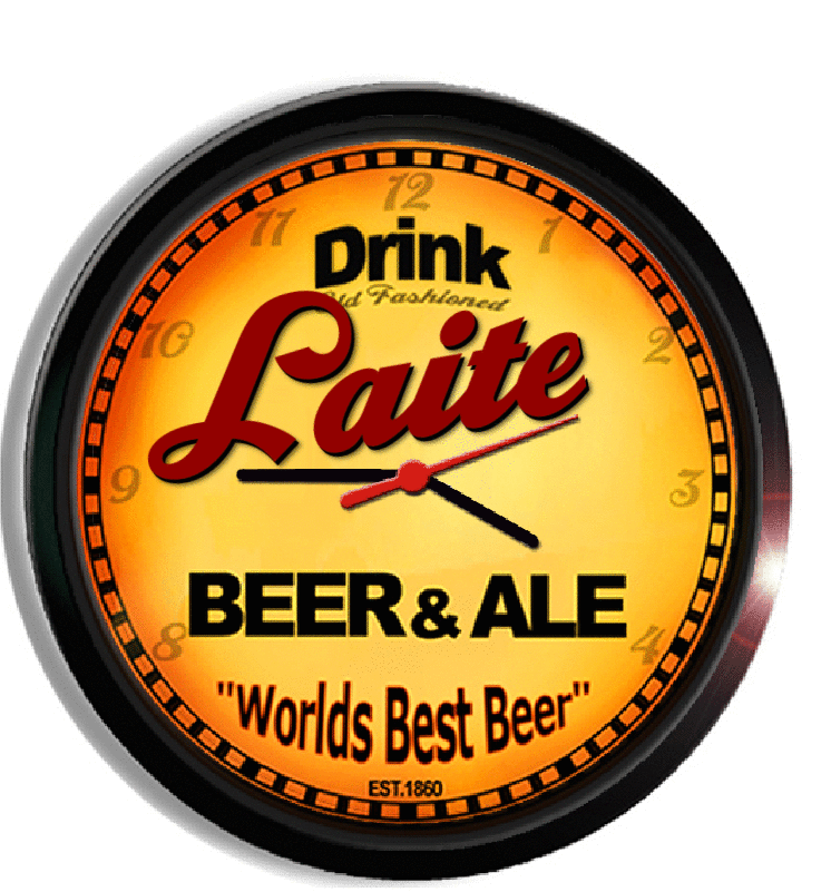 Personalized laite beer clock