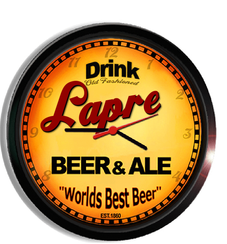 Personalized lapre beer clock