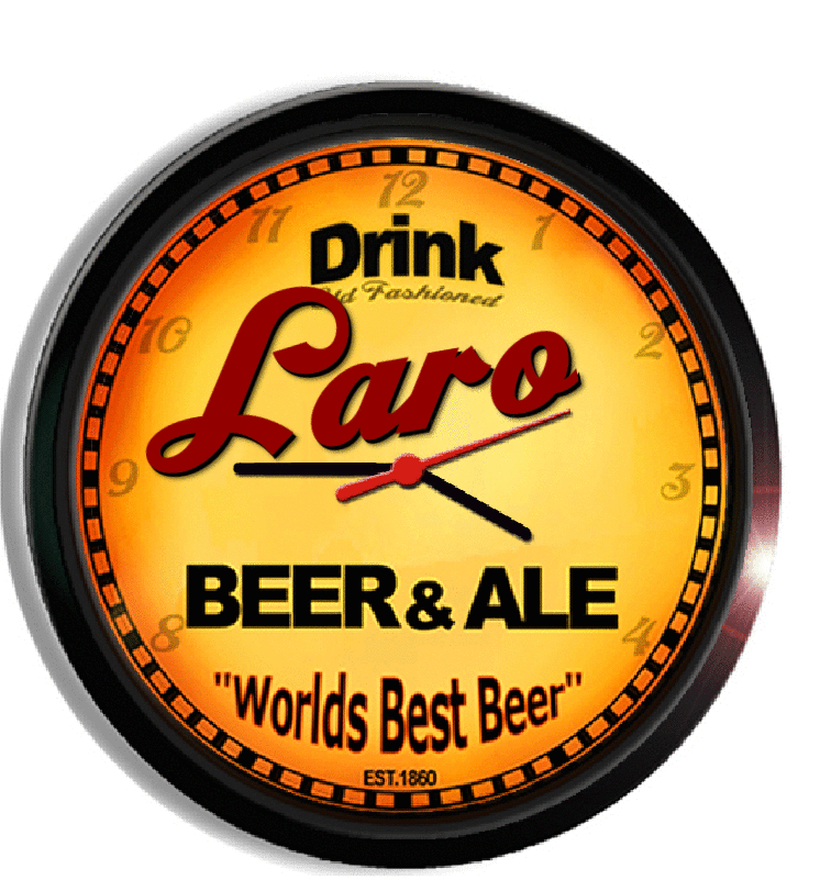 Personalized laro beer clock
