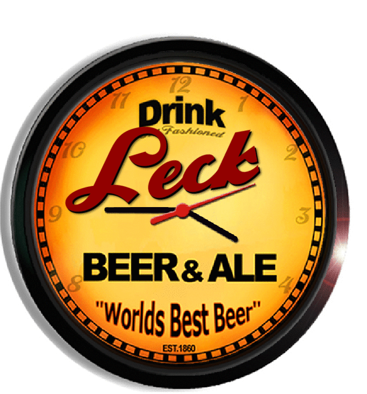 Personalized leck beer clock