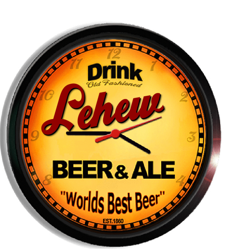 Personalized lehew beer clock
