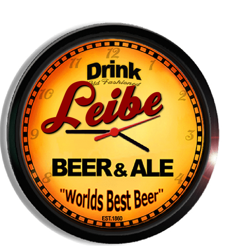 Personalized leibe beer clock