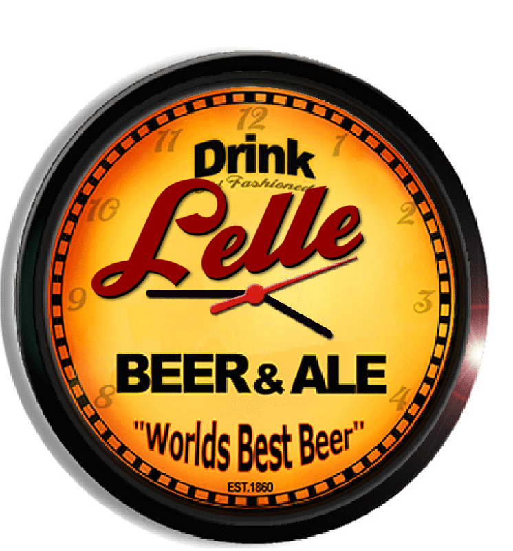 Personalized lelle beer clock