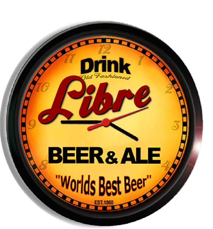 Personalized libre beer clock