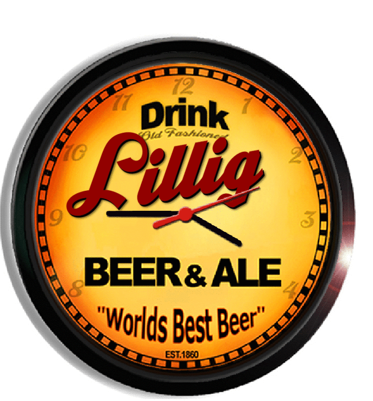 Personalized lillig beer clock