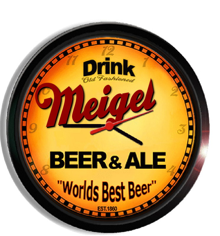 Personalized meigel beer clock
