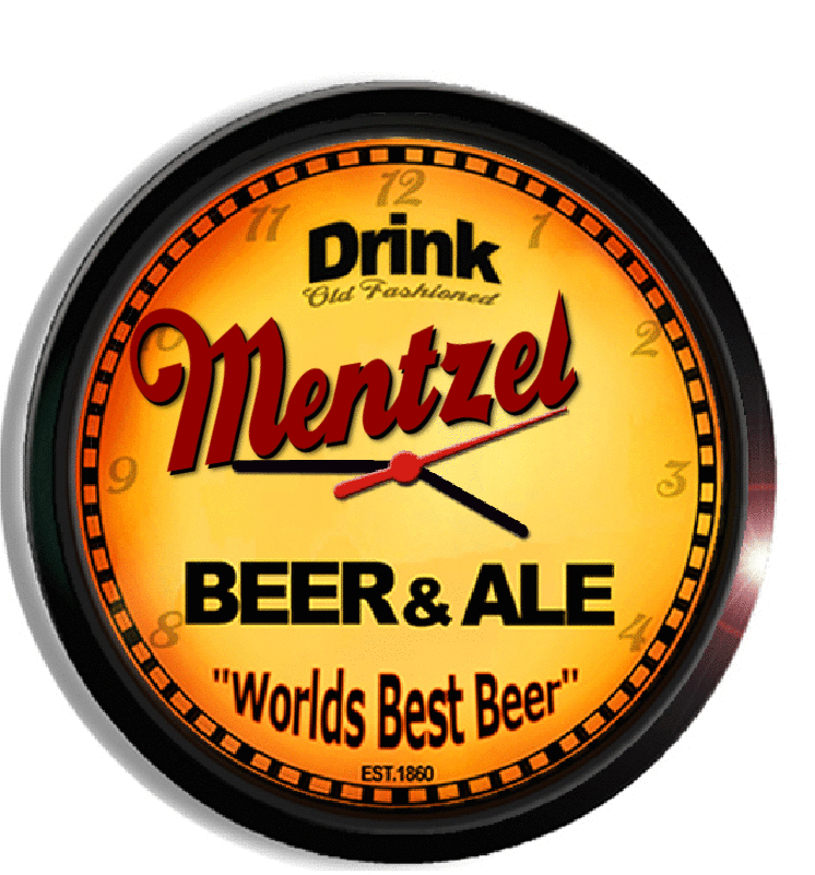 Personalized mentzel beer clock