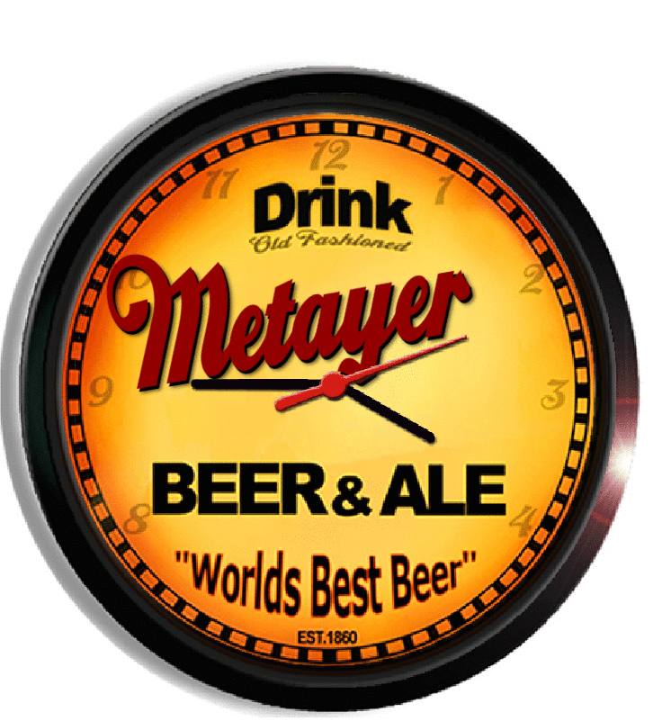 Personalized metayer beer clock