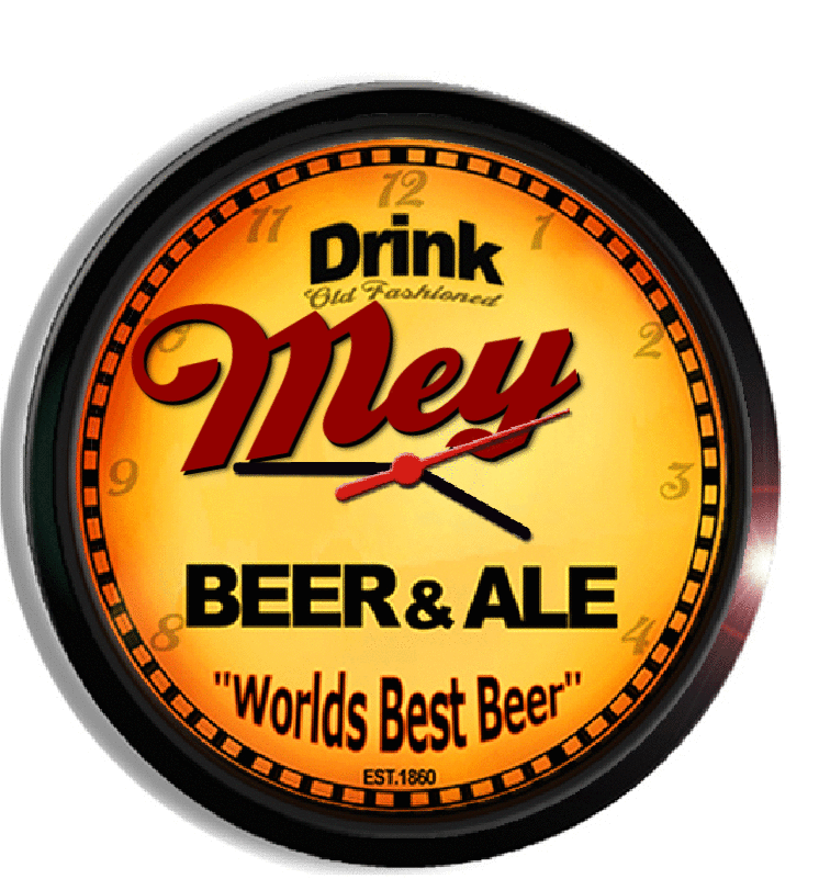 Personalized mey beer clock