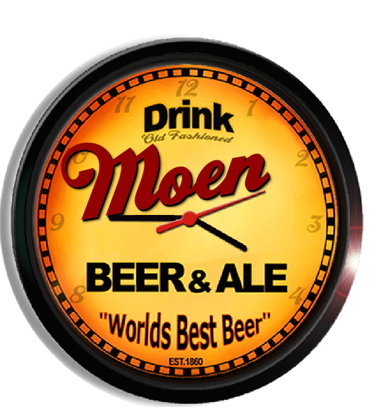 Personalized moen beer clock