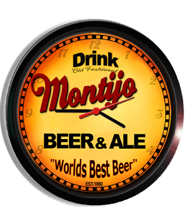 Personalized montijo beer clock