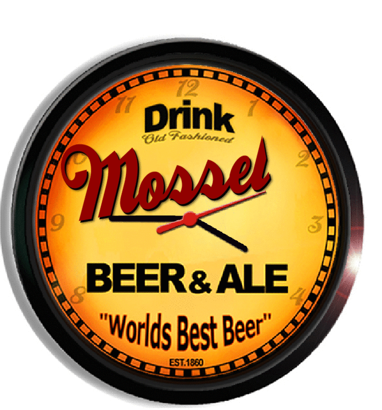 Personalized mossel beer clock