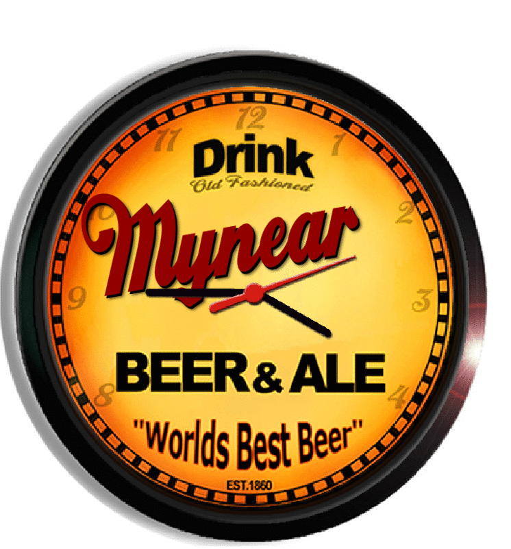 Personalized mynear beer clock