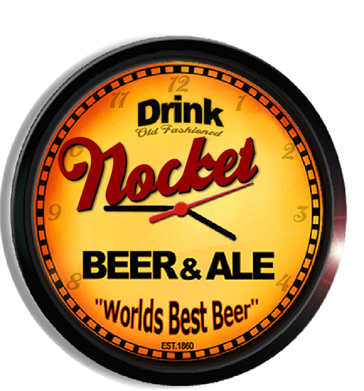 Personalized nocket beer clock