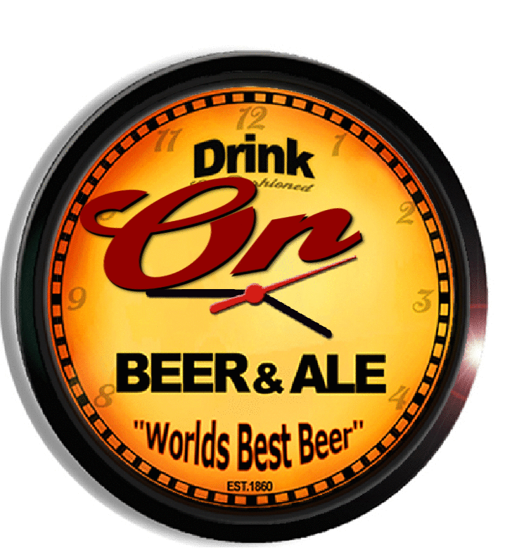 Personalized on beer clock