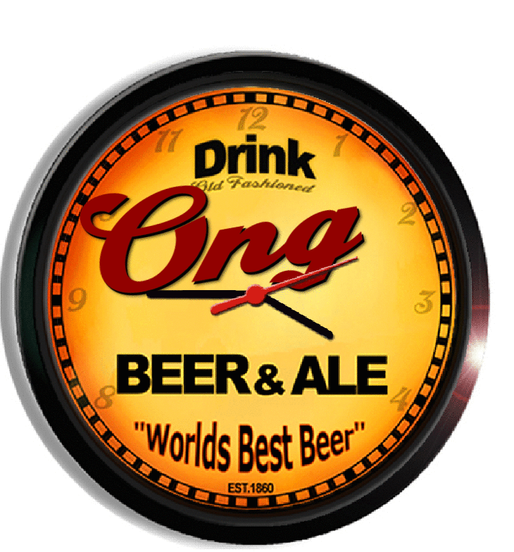 Personalized ong beer clock