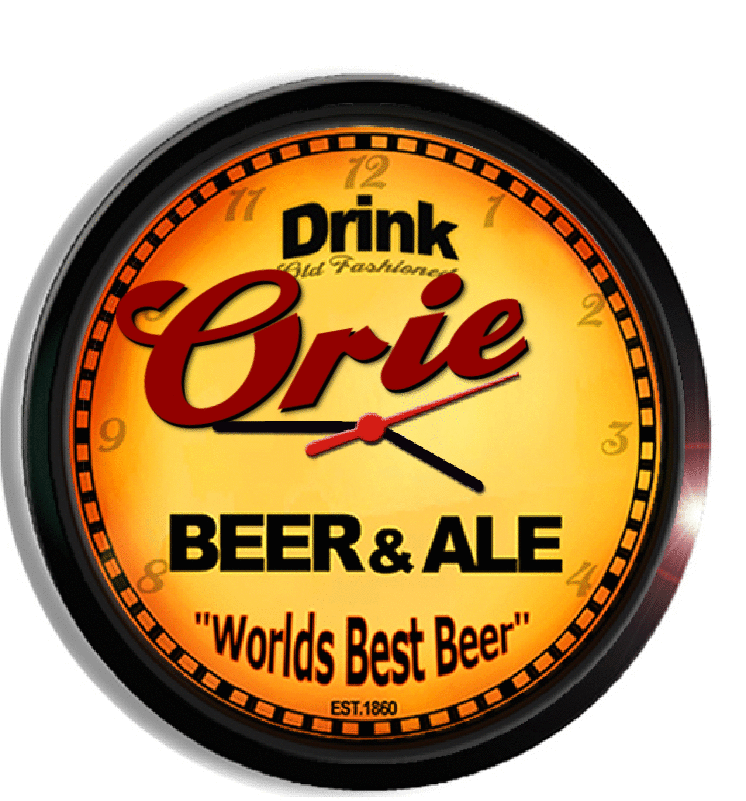 Personalized orie beer clock