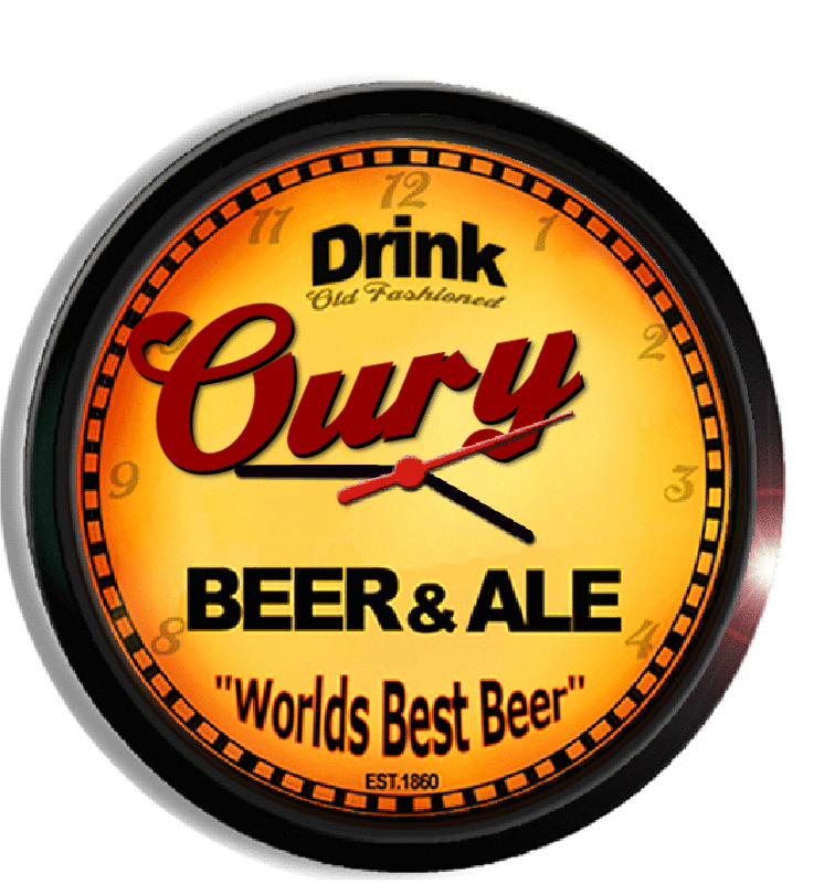 Personalized oury beer clock